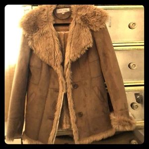Anne Klein Faux Fur Coat